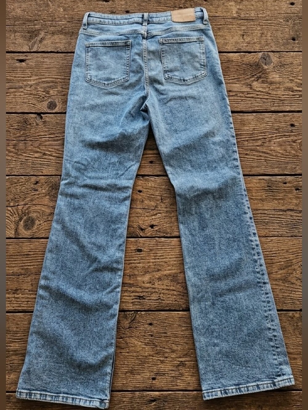 Tommy Hilfiger Flare Bootcut Jeans 29 Size 8 Medium Blue Acid Wash Y2K Style